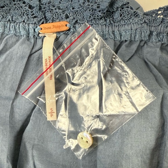 NEW Free People Wistful Daydream Tube Top Womens Small Blue NWOT - Picture 5 of 9